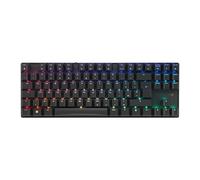 Cherry MX 8.2 TKL Wireless, Teclado Inalámbrico Gaming sin Bloque Numérico, Disposición Británica (QWERTY), Bluetooth, 2,4 GHz y Cable, MX2A Red Switches, Negro