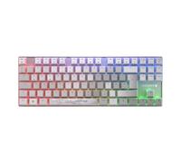 Cherry MX 8.2 TKL Wireless XAGA, Teclado Inalámbrico Gaming Sin Pad Numérico, Disposición Alemana (QWERTZ), Bluetooth, 2,4 GHz, Cable, MX2A Red Switches, Blanco