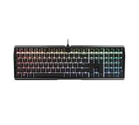 Cherry MX Board 3.0 S Teclado mecánico con cable Gamer con carcasa de aluminio, interruptores MX Brown (ligero clic) para juegos y oficina, retroiluminación RGB personalizable, tamaño completo, negro