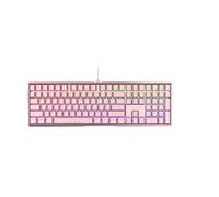 Cherry MX Board 3.0 S, Teclado Mecánico de Gaming con Cable, Distribución de Teclado Europeo (QWERTY), Bastidor Robusto de Aluminio, Iluminación RGB, Switches MX Blue, Fucsia