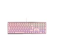 Cherry MX Board 3.0 S, Teclado Mecánico de Gaming con Cable, Distribución de Teclado Pan Nordic (QWERTY), Bastidor Robusto de Aluminio, Iluminación RGB, Switches MX Brown, Fucsia