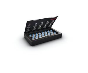 Cherry MX RGB Blue Switch Kit, 23 interruptores mecánicos para Teclado DIY, Hot Swap o Gaming, Switch táctil con Clic (Clicky), sonoro y perceptible