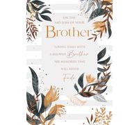 Cherry Orchard Tarjeta de condolencias con texto en inglés "On the Loss of Your Brother", completa con sobre