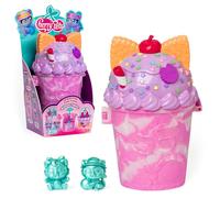 Cherry Pets - Smoothie Fun Park Kitten Twins. Casita con Parque de Atracciones en Forma de Smoothie: Incluye 1 Smoothie, 2 Figuras exclusivas “Color Reveal” y 3 Accesorios
