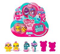 Cherry Pets Sweet Twins Series - Multipack Fabulous Flamingos. Incluye 6 Figuras coleccionables (2 con Efecto Cristal y Glitter + 2 Sorpresa). Pack 2 de 4