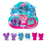 Cherry Pets Sweet Twins Series - Multipack Happy Hippos. Incluye 6 Figuras coleccionables (2 con Efecto Cristal y Glitter + 2 Sorpresa). Pack 3 de 4