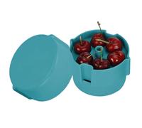Cherry Pitter, Multi-Cherry Stoner Tool, Kitchen Gadget for Fast Fruit Coring, Quick Deseeder for Cherries Grapes Jujube, Picnic Jam Maker Accessory for Outdoor Food Prep Use, Blue