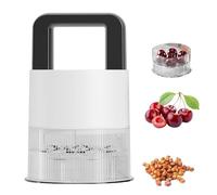 Cherry Pitter Tool,Quick Release Push Design Kitchen Device - Fruit Pit Remover with Splash Guard - for Making Jam Home Kitchen Olive Red Date