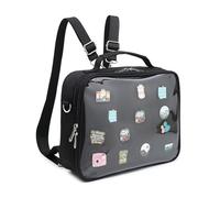 CHERRY SAUCE Dopamine Color Ita Bag - Mochila tipo bandolera Oxford, negro (30-Black), Personalizado
