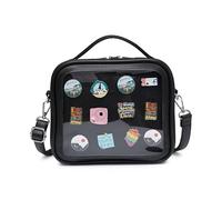 CHERRY SAUCE Ita Bag - Bolso bandolera para exhibición de anime, Negro -, Robusto