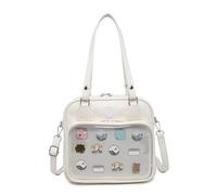 CHERRY SAUCE Ita Bag - Mochila multiusos para exhibición de anime, Blanco, Robusto