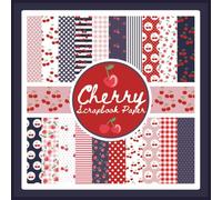 Cherry Scrapbook Paper: Craft Paper Pad With Cherries For Scrapbooking, Mixed Media, Origami, Junk Journals & Paper Crafts; 8.5 x 8.5"