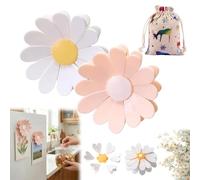 Cherry-Shaped Magnetic Food Clip & Fridge Magnet, Daisy Blossom Bag Clips, Cute Flower Magnet Bag Clips, Multi-Clip Petal Decorative Fridge Magnetic, for Organizer, Kitchen, Office (Mix)