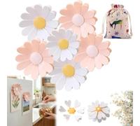Cherry-Shaped Magnetic Food Clip & Fridge Magnet, Daisy Blossom Bag Clips, Cute Flower Magnet Bag Clips, Multi-Clip Petal Decorative Fridge Magnetic, for Organizer, Kitchen, Office (Mix*3)