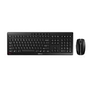 CHERRY STREAM DESKTOP RECHARGE, Pack de Teclado y Ratón Inalámbricos, Distribución de Teclado Europeo (QWERTY), Radiofrecuencia 2,4 GHz, Teclas Silenciosas, Recargable, Negro