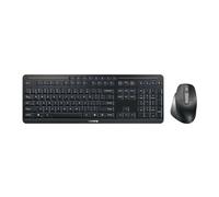 Cherry Stream Desktop Ultimate, Conjunto de Teclado y Ratón Inalámbricos Multidispositivos, Distribución US (QWERTY), Ratón Ergonómico para Diestros, Negro