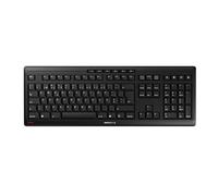 Cherry Stream Keyboard Wireless, Teclado Inalámbrico, Disposición Portuguesa QWERTY, 2,4 GHz, Teclas Silenciosas, Diseño Plano, Funciona con Pilas, Negro, Disposición Portuguesa - QWERTY
