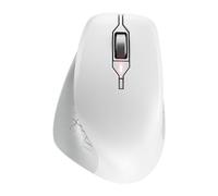 CHERRY STREAM MOUSE COMFORT, Ratón Inalámbrico Ergonómico con Reposapulgar de Goma, Especial para Diestros, Inalámbrico 2,4 GHz, 6 Botones Silenciosos, Blanco