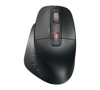 Cherry Stream Mouse Ultimate, Ratón Ergonómico Multidispositivo, Bluetooth, 2,4 GHz & Cable, Rueda de Desplazamiento Personalizable, para Diestros, Negro