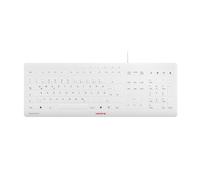 JK-8502DE-0 - Teclado, USB, blanco, con membrana protectora, de