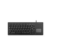 Cherry Teclado XS Touchball, diseño Internacional, Teclado QWERTY, Teclado con Cable, Teclado mecánico, Mecanismo ML, Panel táctil Dos Botones de Mouse, Negro