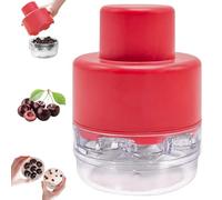 CHERRY TIPTER múltiple, tipo empuje de cerebro múltiple, jam de cherry jam de 7 hoyos herramienta múltiple de tótido, removedor de semillas de cereza 7 en 1