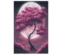 Cherry Tree Japan Art Puzzle Games for Adults Y Niños - for Creativity And Mindfulness - Challenging Jigsaw Puzzles 1000 Piezas for Family 78 × 53 cm