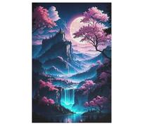 Cherry Tree Japan Art Puzzle Games for Adults Y Niños - for Creativity And Mindfulness - Challenging Jigsaw Puzzles 1000 Piezas for Family 78 × 53 cm