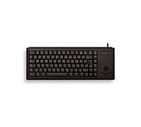 Cherry Ultraslim Trackball Keyboard, PS/2, QWERTY, 1.75 m, 370 x 139 x 19.6 mm, 563 g, 0-50 °C (QWERTZ) [Importado de Alemania] Negro