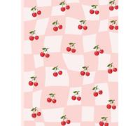 Cherry Vibes - Kawaii Ruled Notebook: 8.5 x 11 Inch Ruled Notebook | 100 Lined Pages | Cute Red Fruit Cover | Aesthetic School Journal for Girls, Teens & Adults