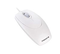 CHERRY WheelMouse, Ratón con Cable, Diseño Simétrico para Diestros y Zurdos, Sensor Óptico, Conexión USB, Adaptador PS/2 Incluido, Blanco/Gris