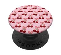 Cherry with Bow PopSockets PopGrip Adhesivo