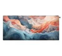 CHERRY XTRFY GP5, Alfombrilla de Ratón Gaming XL de Tela (920 x 400 x 3 mm), Suave Superficie Ideal para Velocidad y Precisión, Bordes Cosidos, Antideslizante, Lavable a Máquina, Azul Amnis