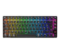 Cherry XTRFY K33 Compact Wireless, Teclado Gaming Inalámbrico Mem-chanical 75%, Multidispositivo, Retroiluminación RGB, IP54 Resistente al Polvo y a Las Salpicaduras, Diseño FR (AZERTY), Negro