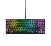 CHERRY XTRFY K4V2 TKL, Teclado Gaming con Cable sin Bloque Numérico, Disposición Alemania (QWERTZ), Iluminación RGB, Switches Mecánicos MX2A RED, Negro