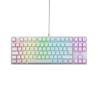 CHERRY XTRFY K4V2 TKL, Teclado Gaming con Cable sin Bloque Numérico, Disposición Alemania (QWERTZ), Iluminación RGB, Switches Mecánicos MX2A RED, Blanco