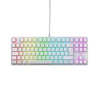 CHERRY XTRFY K4V2 TKL, Teclado Gaming con Cable sin Bloque Numérico, Disposición UK (QWERTY), Iluminación RGB Personalizable, Switches Mecánicos MX2A RED, Blanco