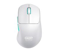 CHERRY XTRFY M64 WIRELESS, Ratón Inalámbrico Ultraligero de Gaming, 2.4 GHz RF, Optimizado para eSports, Forma Ergonómica con Parte Frontal Extra Baja, Blanco