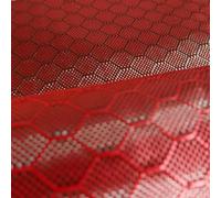Cherrynight 50 cm/100 CM KFC240B patrón de fútbol Hexagonal 3K decoración de Superficie Piezas de automóvil Casco Fibra de Carbono y Tela Mixta de Kevlar (Color : Red, Size : 100cmX100cm)