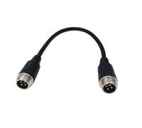 Cherrynight XLJP Cable de extensión M12 de 4 Pines, Adaptador GX12 Macho a Macho o Hembra a Hembra for cámara CCTV, Seguridad, DVR, Largo, 20CM, 1 ud. (Color : Male to Male)