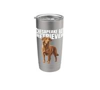 Chesapeake Bay Retriever - Arte de perro en acuarela Vaso térmico de acero inoxidable de doble pared