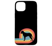 Chesapeake Bay Retriever de los 70, Retro, arcoíris, papá y mamá Carcasa para iPhone 15 Plus