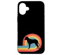 Chesapeake Bay Retriever de los 70, Retro, arcoíris, papá y mamá Carcasa para iPhone 16 Plus