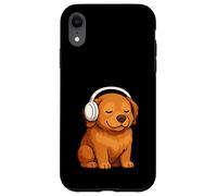 Chesapeake Bay Retriever Perro Usando Auriculares Perro Mamá Papá Carcasa para iPhone XR