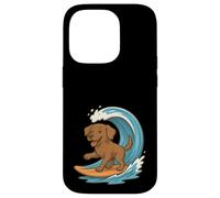 Chesapeake Bay Retriever, Surfista, Divertido Perro, mamá y papá Carcasa para iPhone 14 Pro