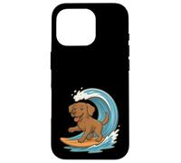 Chesapeake Bay Retriever, Surfista, Divertido Perro, mamá y papá Carcasa para iPhone 16 Pro