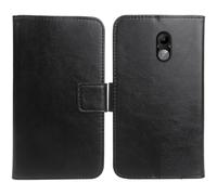 Cheshaoping Flip PU Leather Case para SPC Fortune 2 4G 1.77" Funda De Carcasa Cartera De Cuero Billetera Cover Piel (Negro)