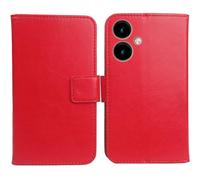 Cheshaoping Flip PU Leather Case para SPC Zeus 2 Pro + 6.1" Funda De Carcasa Cartera De Cuero Billetera Cover Piel (Rojo)
