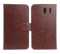 Cheshaoping Flip PU Leather Case para Ulefone Armor Mini 5 2.8" Funda De Carcasa Cartera De Cuero Billetera Cover Piel (Marrón)