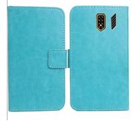 Cheshaoping Flip PU Leather Case para Ulefone Armor Mini 5 2.8" Funda De Carcasa Cartera De Cuero Billetera Cover Piel (Azul)
